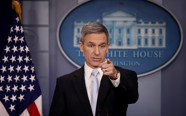 Acting Director of U.S. Citizenship and Immigration Services Ken Cuccinelli speaks about immigratio...