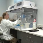 FILE: Microbiology intern, Tiare Reidhead tests mosquito samples for West Nile virus, and other diseases, inside the Davis Mosquito Abatement District, in Kaysville.
