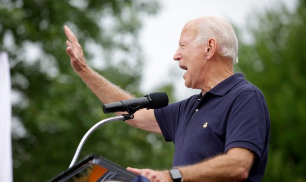 Democratic presidential candidate, former Vice President Joe Biden (Photo by Joshua Lott/Getty Imag...