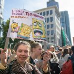 FRANKFURT AM MAIN, GERMANY - SEPTEMBER 20: Participants in the Fridays For Future movement protest during a nationwide climate change action day on September 20, 2019 in Frankfurt, Germany. Fridays for Future protests and strikes are registered today in over 400 cities across Germany. The activists are demanding that the German government and corporations take a fast-track policy route towards lowering CO2 emissions and combating the warming of the Earth's temperatures. (Photo by Thomas Lohnes/Getty Images)