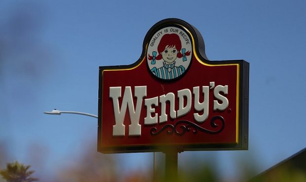 FILE: A Wendy's sign outside a restaurant in Daly City, California. (Photo by Justin Sullivan/Getty...