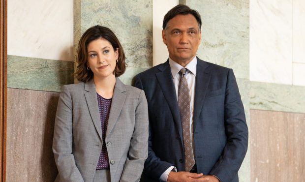 BLUFF CITY LAW -- "You Don't Need A Weatherman" Episode 102 -- Pictured: (l-r) Caitlin McGee as Syd...