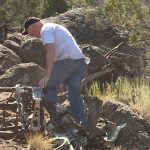 Steven Hunt at one of three WWII aircraft crash sites in southern Utah.