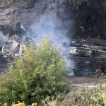 A cabin was destroyed during an early-morning fire in South Willow Canyon in Tooele County on Sept. 17, 2019. (Photo: Derek Petersen)