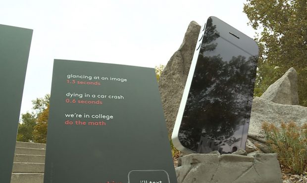 University of Utah advertising students introduced a new distracted driving campaign with an eight-...
