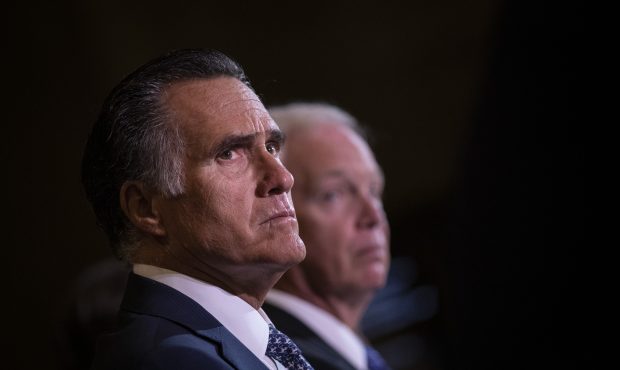 FILE: Mitt Romney (R-UT) and Ron Johnson (R-WI) (Photo by Drew Angerer/Getty Images)...