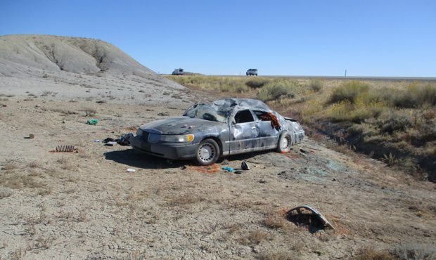 One man is dead following a crash on I-70 east of Green River. (Courtesy Utah Highway Patrol)...