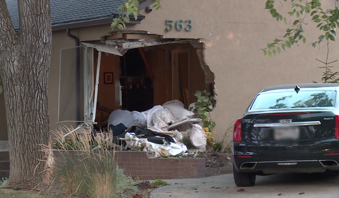 Police Searching For Driver Of Car That Crashed Into Salt Lake City Home