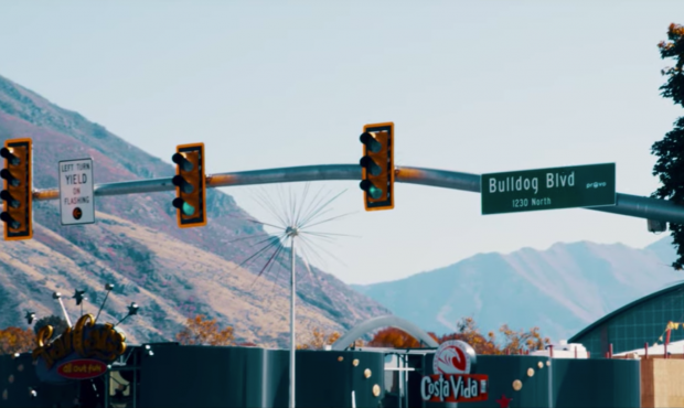 Bulldog Blvd. will become Cougar Blvd. Wednesday morning, according to officials. (Provo City/Youtu...