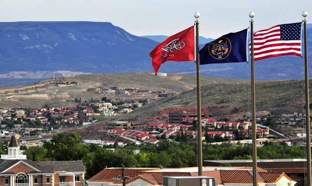 FILE: City of St. George flag. (Courtesy St. George City)...