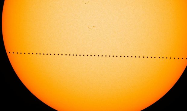 Mercury last passed across the sun in May 2016....