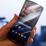 The phone extends into a phone with a 6.2-inch screen (Patrick T. Fallon / Bloomberg / Getty)