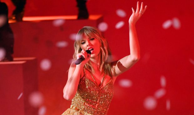 Taylor Swift performs onstage during the 2019 American Music Awards at Microsoft Theater on Novembe...