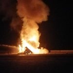 One person died after a semi-truck crashed and caught fire in Morgan County late Dec. 9, 2019 (Photo: Christina Windhorst)