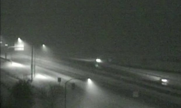 Early-morning look at the fog in Brigham City on Dec. 5, 2019. (Photo: UDOT)...