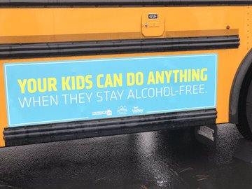 All 33 school buses in Tooele County will now feature signs that encourage parents to help keep the...