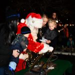 Jackson Romrell and Logan Shinners flip the switch at Provo's "Light's On!" event. (Provo Police)