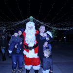 Elizabeth and Jackson Romrell, left, pose with Kaylyn and Logan Shinners at Provo's "Light's On!" event. (Provo Police)
