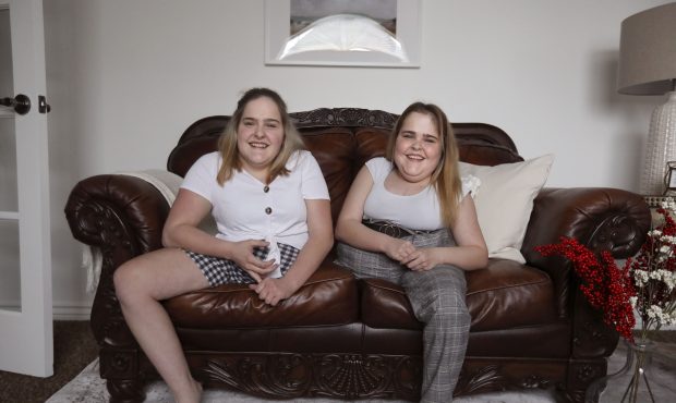Kendra, left, and Maliyah Herrin are photographed in their North Salt Lake home on Wednesday, Dec. ...