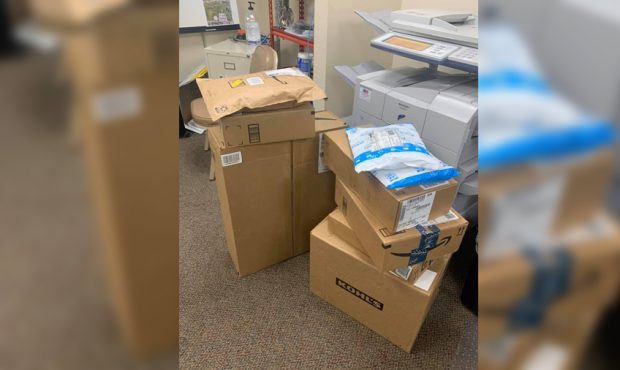 Officers are hoping to ward off porch pirates with bait packages in Roy. (Roy City Police Departmen...