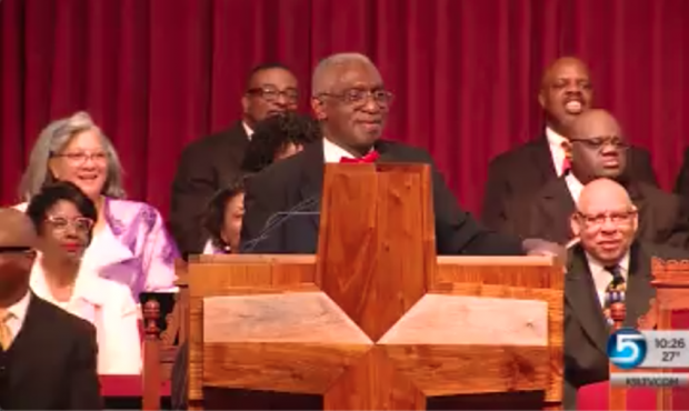 Reverend France Davis preached his final sermon at Calvary Baptist Church after 45 years of a minis...