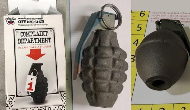 No grenades (or replicas). TSA officers discovered a replica grenade in an Atlanta passenger's carr...