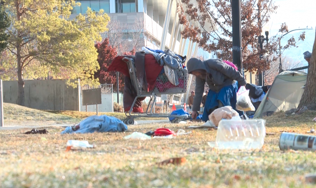 Homeless residents were told to vacate portions of the downtown Salt Lake City area so crews could ...