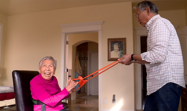 Mary Kawakami turns 107 on Dec. 12. Her son Paul Kawakami teaches Tai Chi at the Utah Valley Univer...