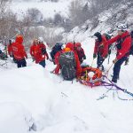 Utah County Sheriff Search and Rescue and North Fork Fire Rescue responded to an injured ice climber on the Stairway to Heaven route near Bridal Veil Falls. (UCSSAR)