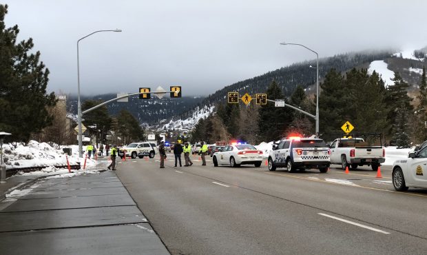 Utah Highway Patrol investigating crash on Park Avenue in Park City on Jan. 23, 2019. (Photo: Sean ...