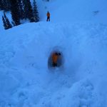 Search and rescue crews in the area of a fatal avalanche near Farmington Peak. (Courtesy Davis County Sheriff's Office)