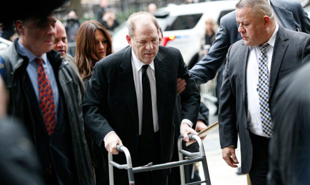 Harvey Weinstein arrives to the court on January 6, 2020 in New York City. Weinstein, a movie produ...