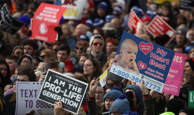 People gather for the 47th March For Life rally on the National Mall where U.S. President Donald Tr...