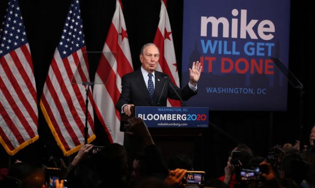 Democratic presidential candidate, former New York City Mayor Michael Bloomberg(Photo by Mark Wilso...