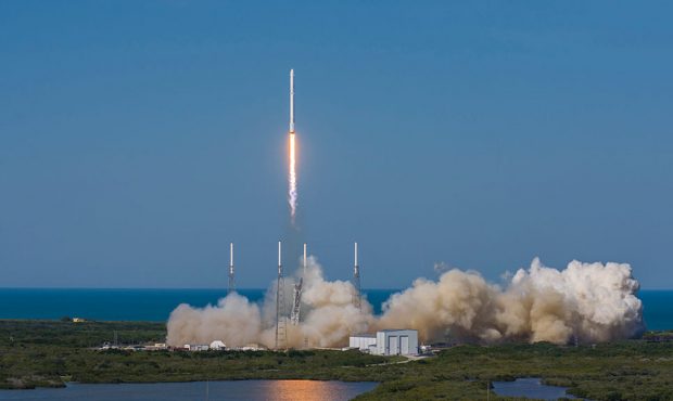 FILE: In this handout provided by NASA, SpaceXs Falcon 9 rocket and Dragon spacecraft lift off from...