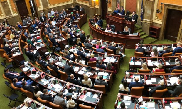 Members of the Utah State Legislature open the 2020 General Session. (Jed Boal/KSL TV)...