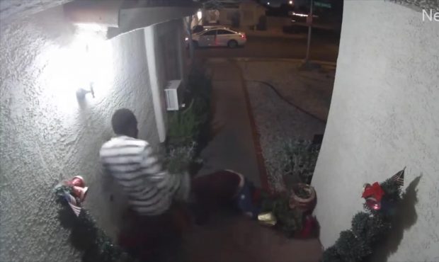 A kidnapping incident was captured on a home surveillance video, Las Vegas police said. The victim ...