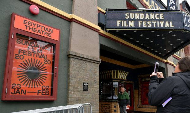 A view of official signage around town as Park City prepares for the 2020 Sundance Film Festival on...