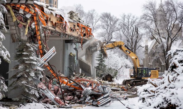 Crews Begin Demolition Work At Salt Lake's Temple Square