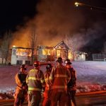 Crews respond to a house fire in Hobble Creek Canyon in Utah County on Feb. 21, 2020. (Photo: Springville City)