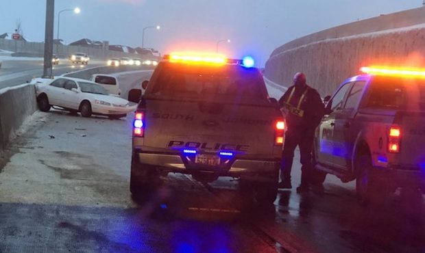 Authorities respond to a crash on Bangerter Highway Feb. 6, 2020 (Photo: Derek Petersen, KSL TV)...