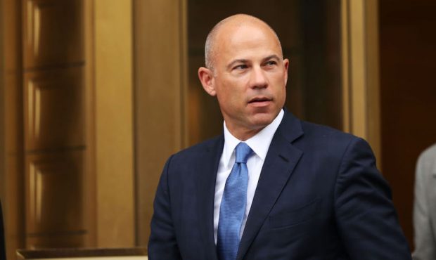 Celebrity attorney Michael Avenatti walks out of a New York court house after a hearing in a case w...