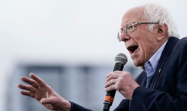 Democratic presidential candidate Sen. Bernie Sanders (I-VT) speaks during a campaign rally at Vic ...