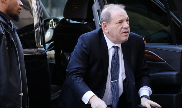 Harvey Weinstein arrives at Manhattan criminal court house as a jury continues with deliberations o...