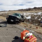 Two people were airlifted in critical condition after a crash on US-189 near Deek Creek Reservoir on Tuesday. (Utah Highway Patrol)