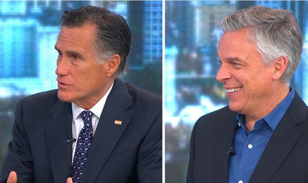 US Senator Mitt Romney and former Utah Governor Jon Huntsman Jr. on KSL's "Sunday Edition."...