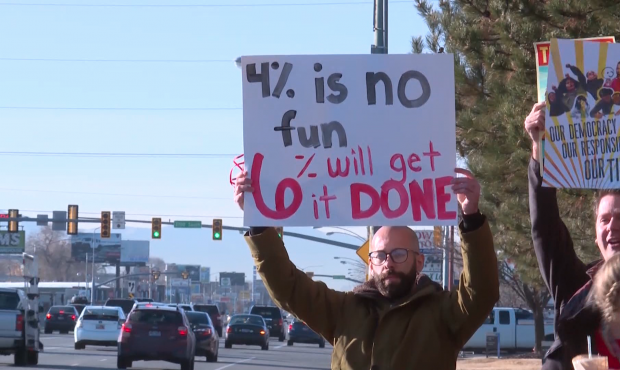 Utah educators on Feb. 28, 2020, demonstrated to ask for an increase in weighted pupil funds from 4...