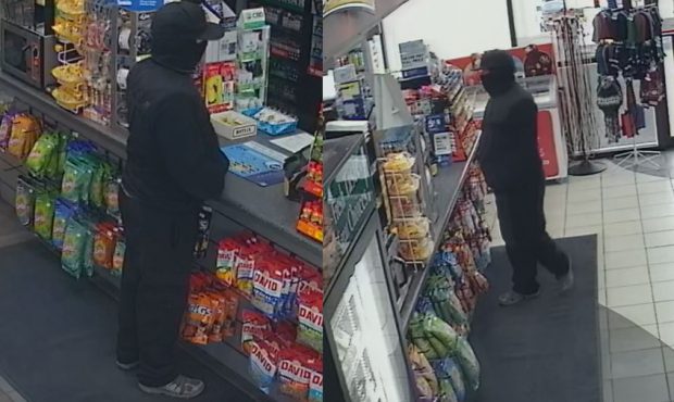 Officers with the West Bountiful Police Department are searching for a man accused of robbing a She...