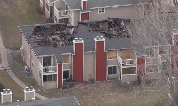 Chopper 5 flew over an apartment building in West Valley City where firefighters battled a 2-alarm ...
