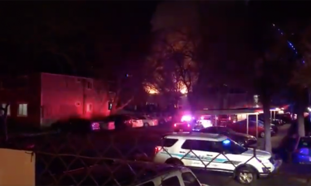 Crews battled a 2-alarm fire in West Valley City Saturday night. (Garna Mejia/KSL TV)...